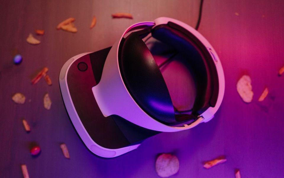 VR headset close-up